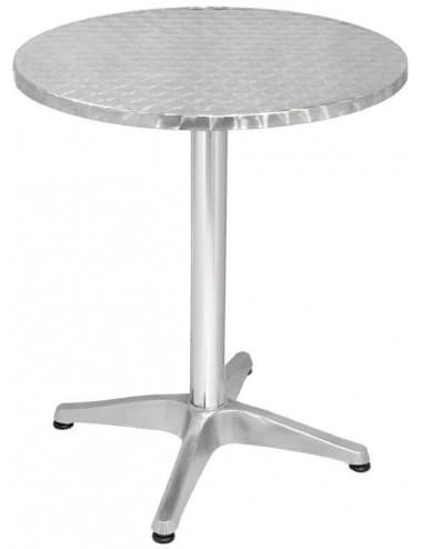 Table bistro ronde acier inoxydable Bolero 600mm