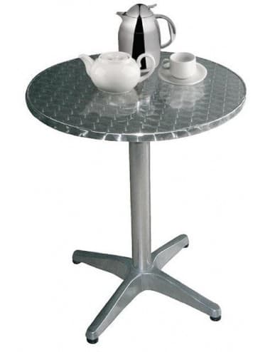Table bistro ronde acier inoxydable Bolero 800mm