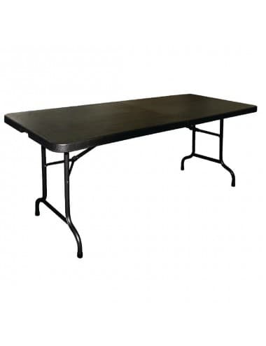 Table pliable au centre noire Bolero 1829mm
