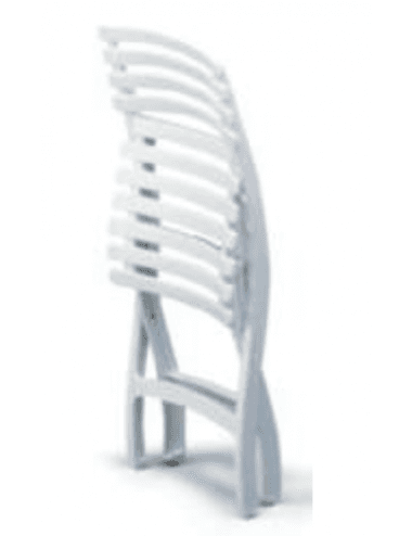 Chaise Square coloris blanc par 20 pièces