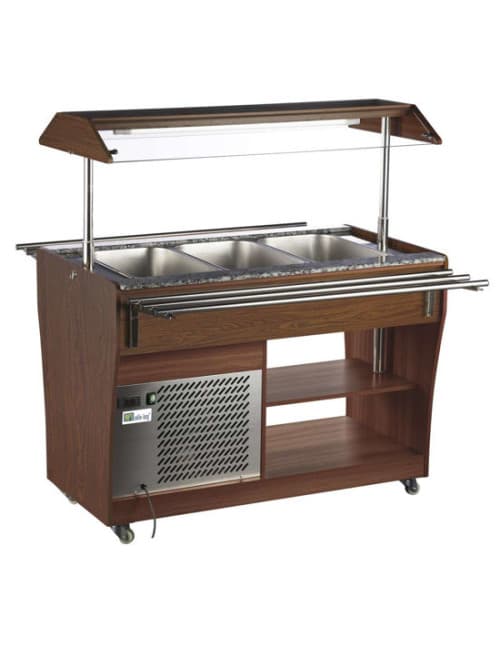 Buffet réfrigéré pour 3 bacs GN1/1