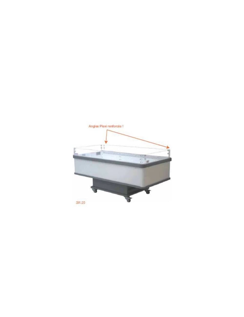 Location bac libre service ilot frais taille standard