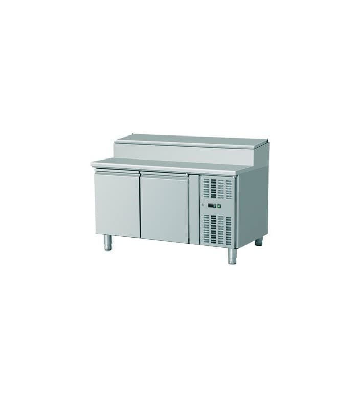 Meuble de préparation réfrigéré positif gamme 700 ou 800 de profondeur - 3 portes, profondeur 800 mm