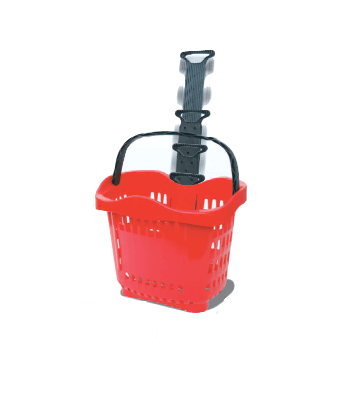 Lot de 10 paniers à roulettes - Equipement pour commerce alimentaire