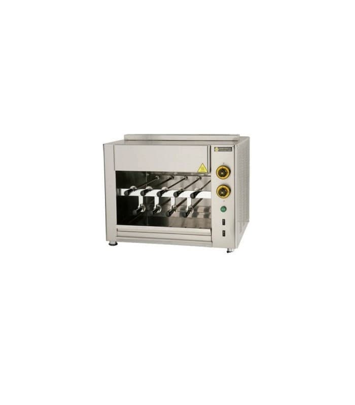 Appareil à grillade churrasco électrique avec 9 ou 19 broches - 9 broches AVEC BASE : SGE9BASE