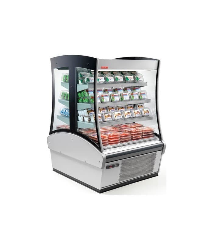 Vitrine réfrigérée LS ouverture des 2 côtés - Equipement pour magasin - 2x4 niveaux