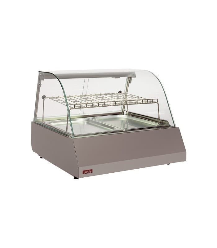 Vitrine de présentation à poser à chaleur tournante - Equipement snack - 3 X GN 1/1