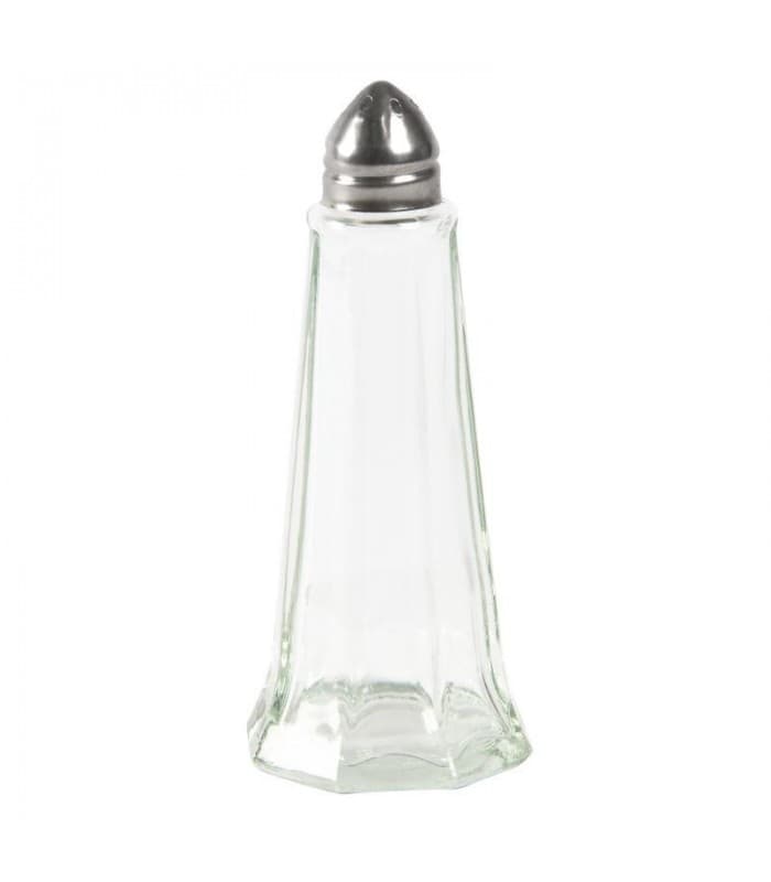 Lot de 12 salières ou poivrières en verre Olympia - PROMOSHOP