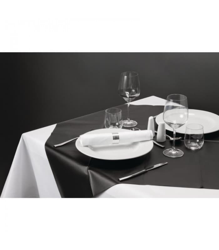 Lot de 100 surnappes noires 840 mm de marque Duni - PROMOSHOP