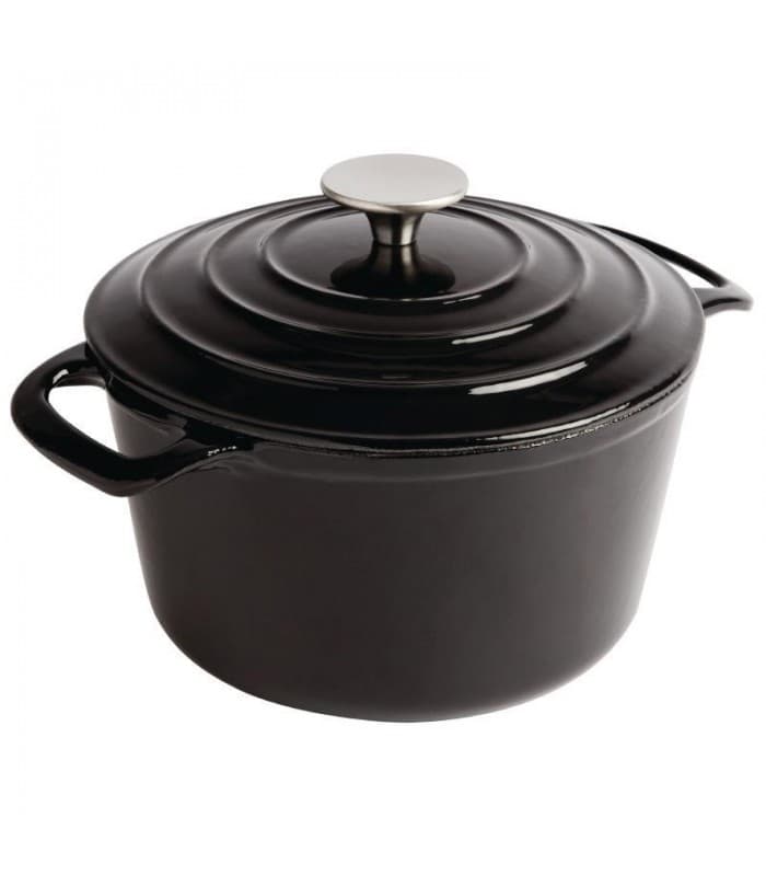 Cocotte ronde noire Vogue - PROMOSHOP