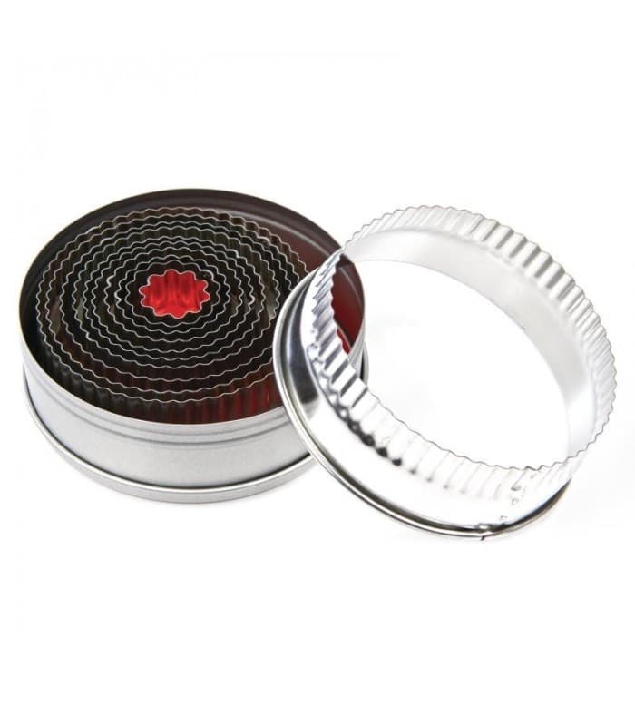 Lot de 11 emporte-pièces ronds cannelés Vogue - PROMOSHOP