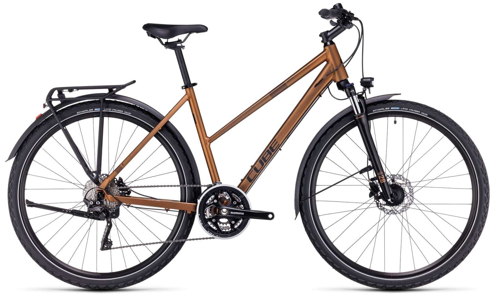 Cube Nature Pro Lady Allroad gold´n´black - S (Trapeze 50cm)