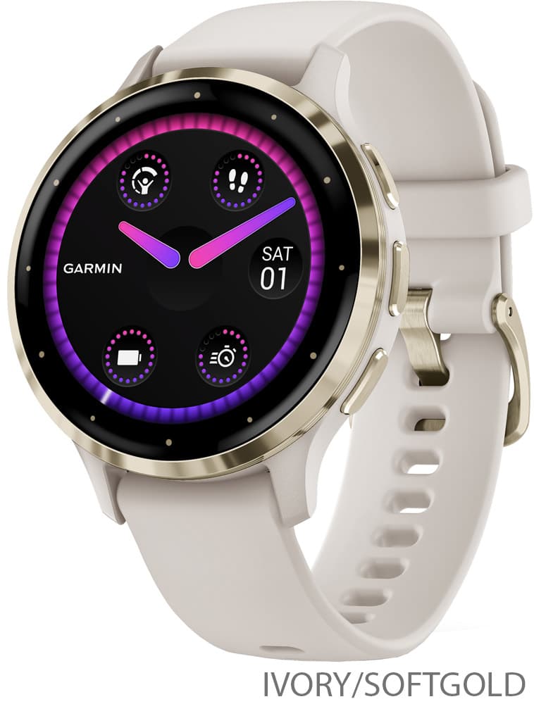 Garmin Venu® 3S – GPS Multisport Smartwatch - weiß