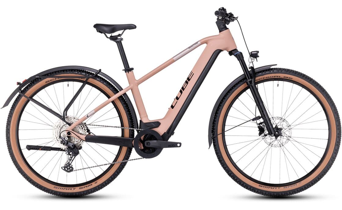 Cube Reaction Hybrid Pro 500 Allroad - 500 Wh - 29 Zoll - Diamant - 2023 - Pink , 23 ZOLL