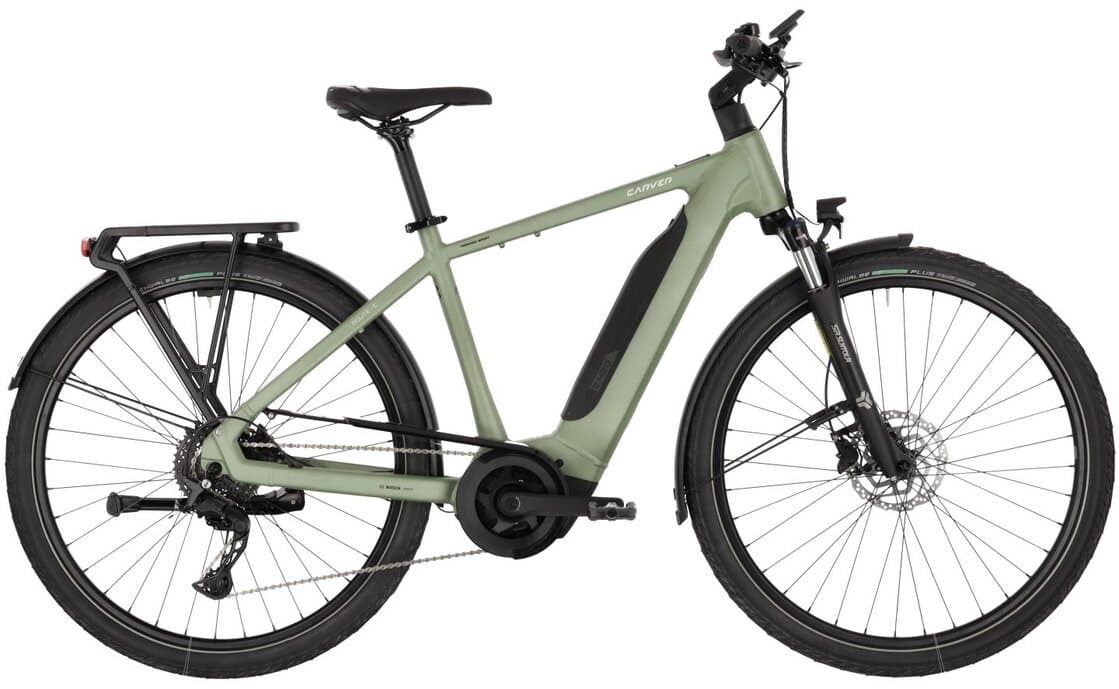 Carver Route E.420 - 545 Wh - 28 Zoll - Diamant - 2025 - Grün , 65 CM