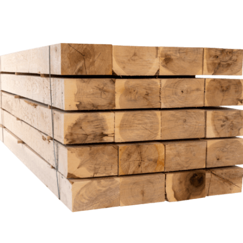 Pack de 25 x Poutres en Chêne – 2400 x 125 x 125 mm