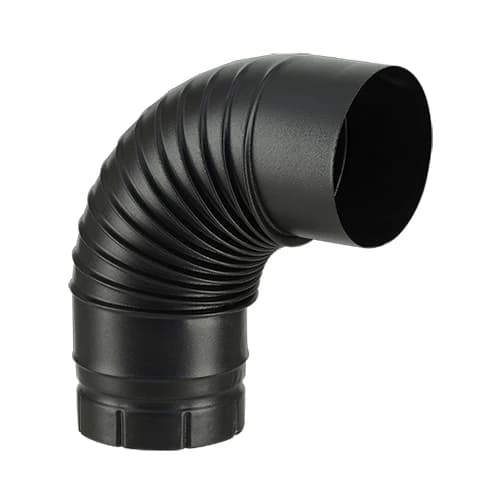 COUDE ÉMAILLÉ NOIR MAT 90° Ø 130 MM – POUJOULAT