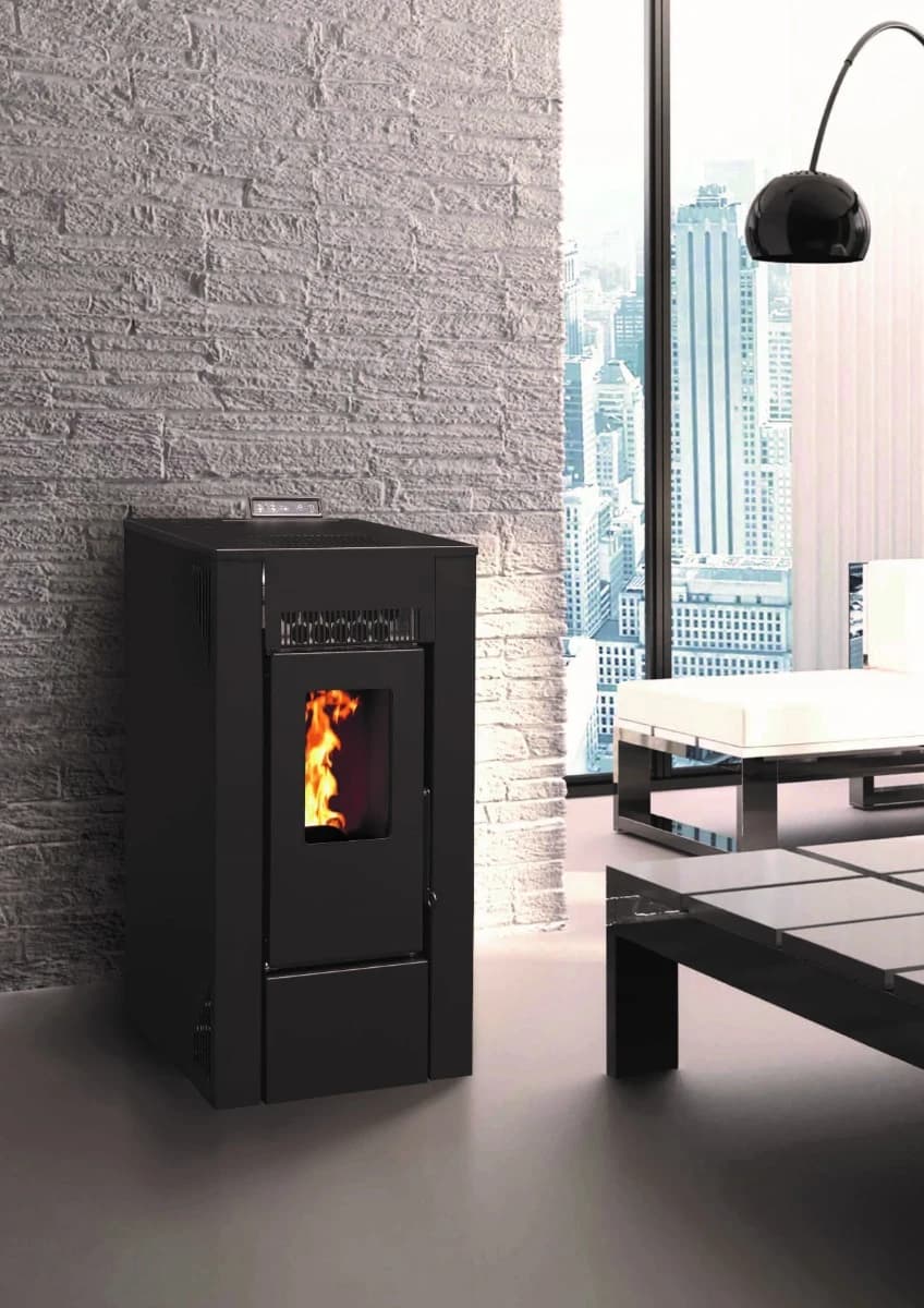 Poêle à Granulés Etanche - EMAFLAM DALA Noir - 7,92 kW