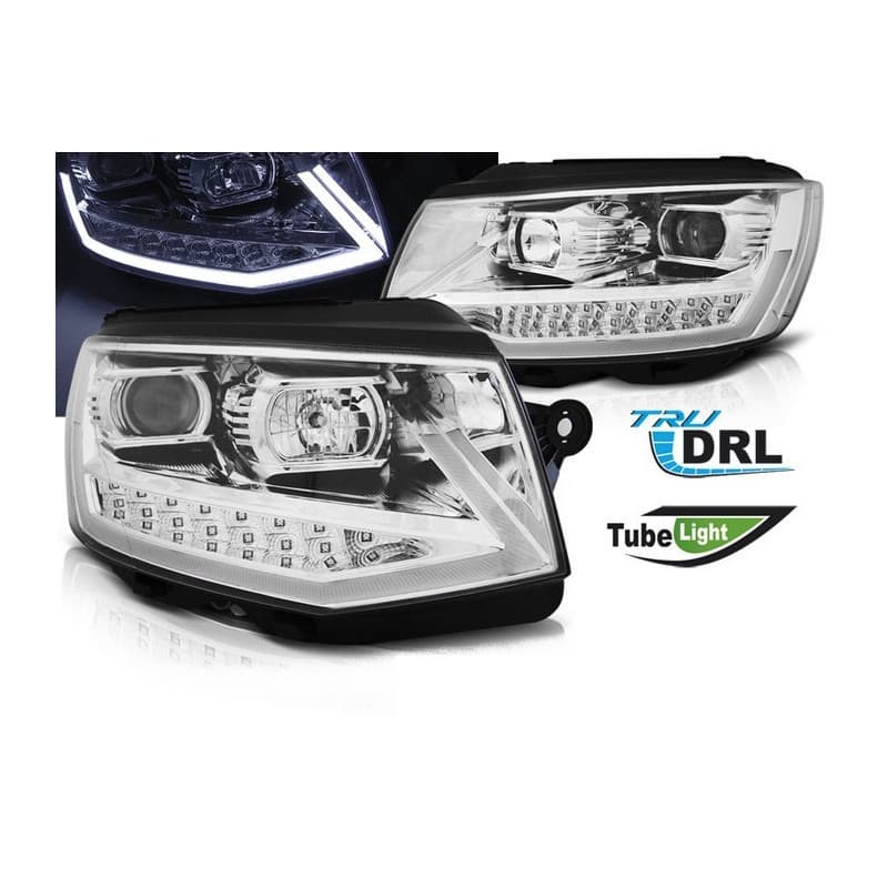 Phares Avant Tube Light Chrome pour VW T6 2015