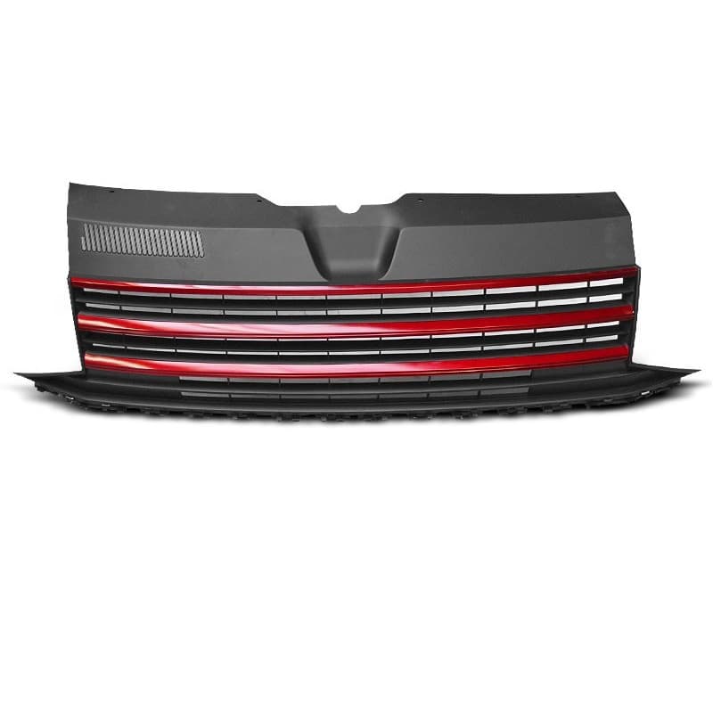 Calandre noire/rouge pour VW T6