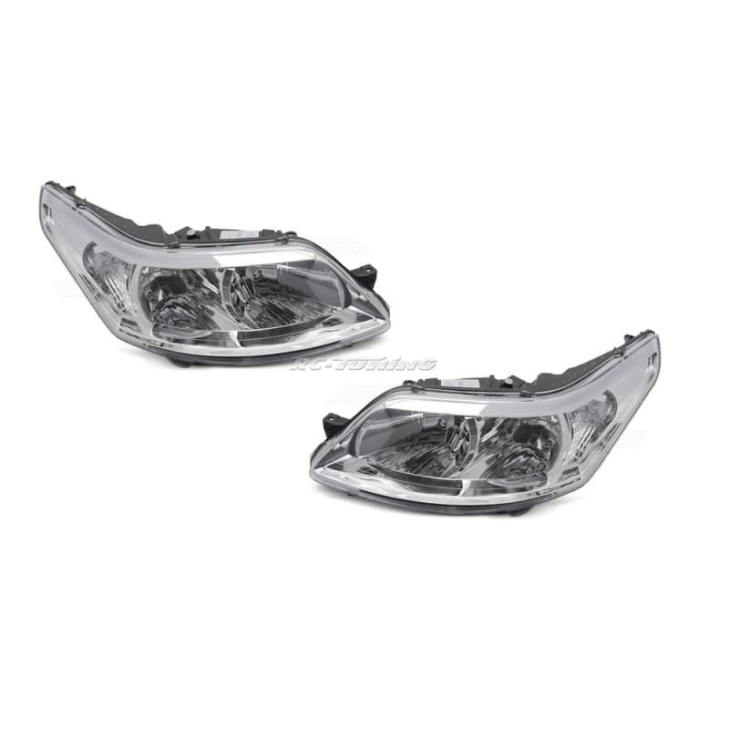 Phares avant chrome pour Citroën C4 04-08