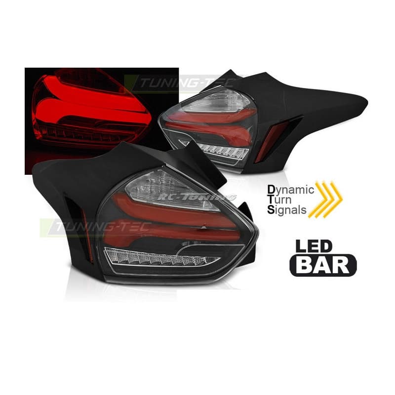 Feux Arrière LED fumé pour Ford Focus 3 15-18