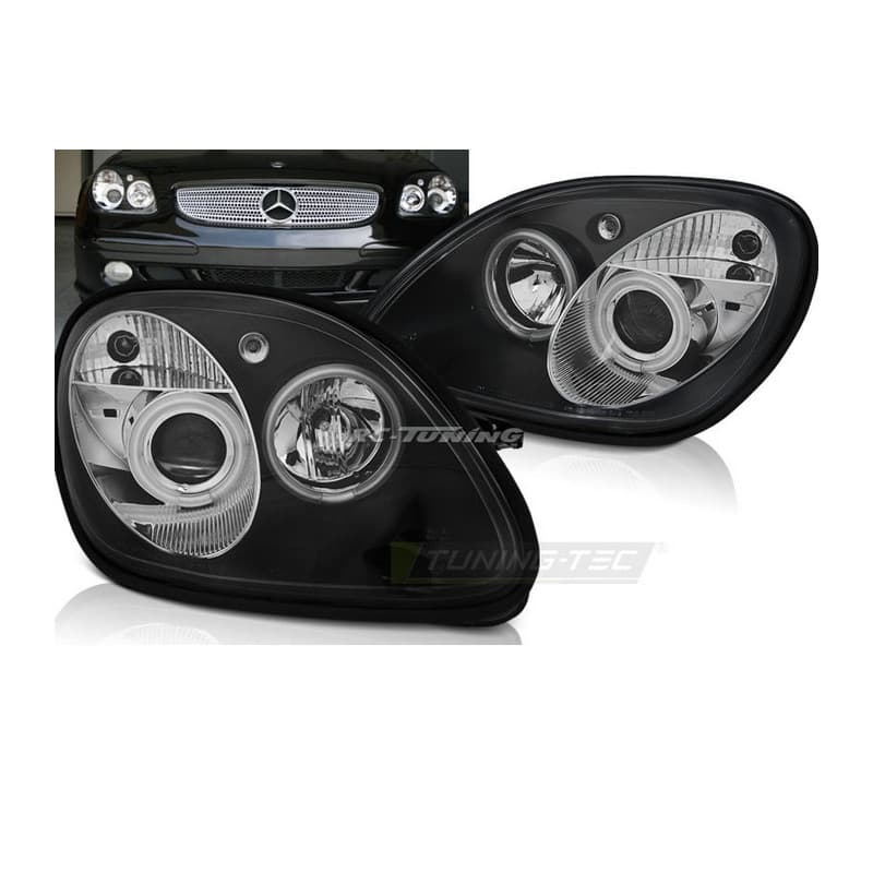 Phares Avant Angel Eyes pour Mercedes R170 SLK 04.96-04