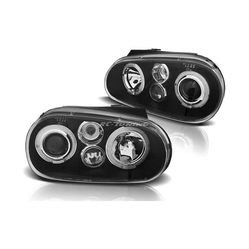 Phares Avant Angel Eyes Volkswagen Golf 4 09.97-09.03