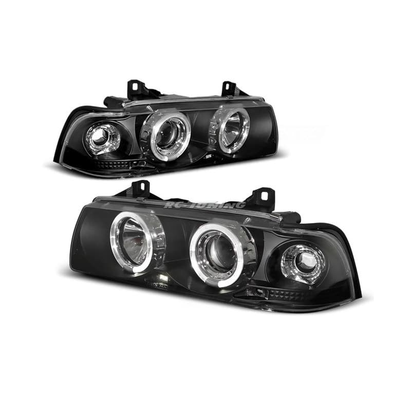 Phares Avant Angel Eyes BMW Serie 3 E36 12.90-08.99