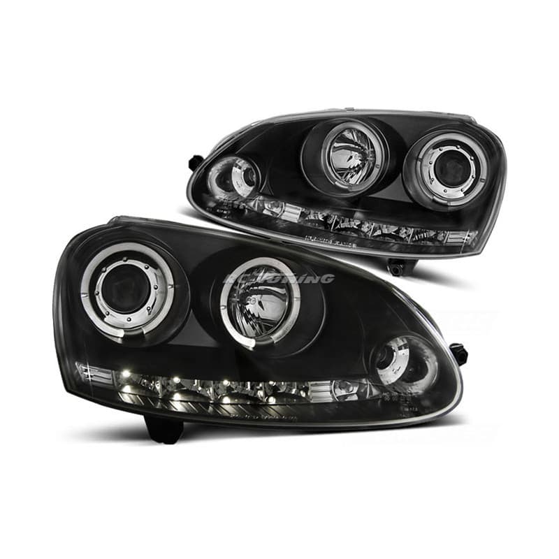 Phares Avant Angel Eyes Volkswagen Golf 5 10.03-09