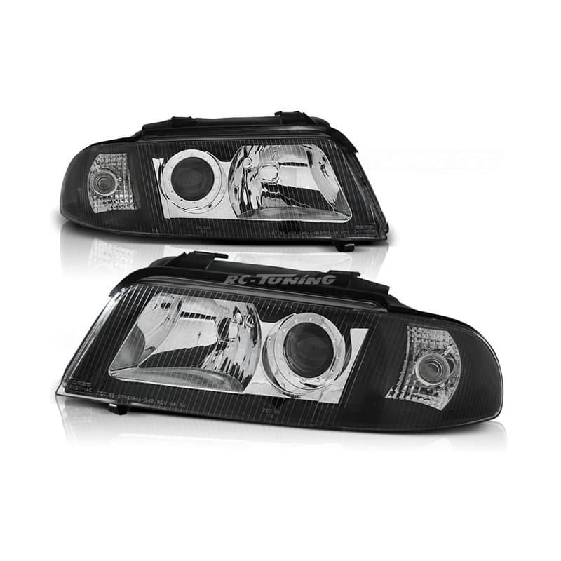 Phares Avant noir pour Audi A4 B5 99-00
