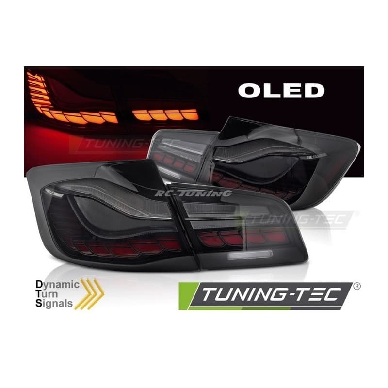 Feux arrière OLED noir/fumé pour BMW F10 10-16