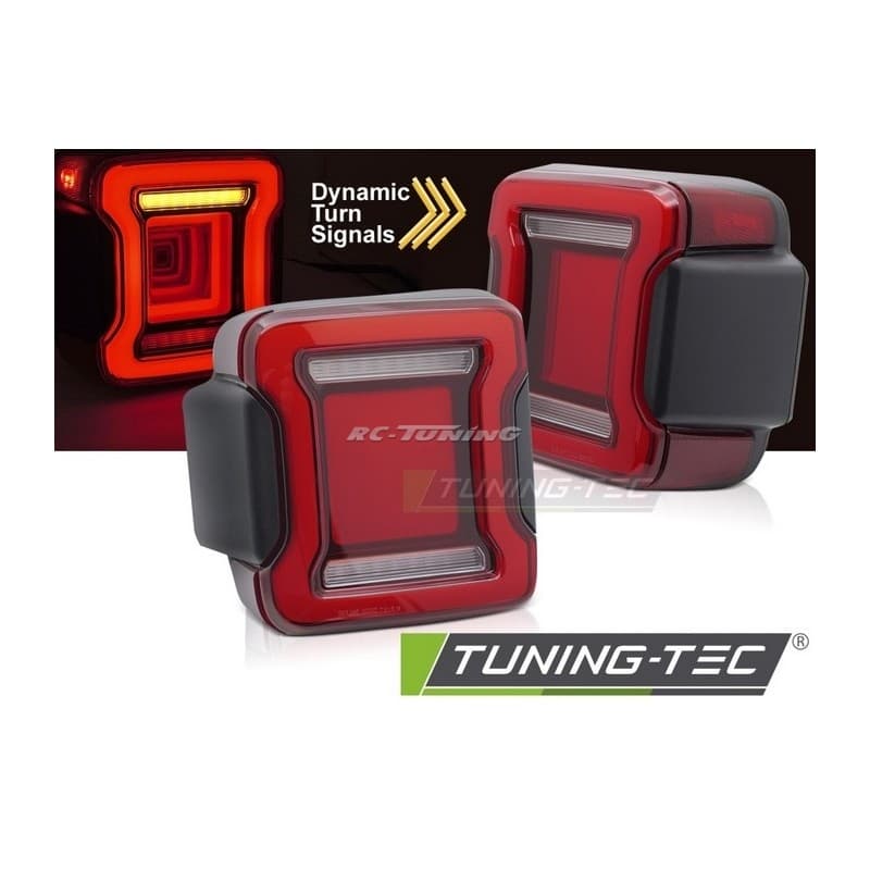 Feux arrière LED rouge Pour Chrysler Jeep Wrangler 18-23