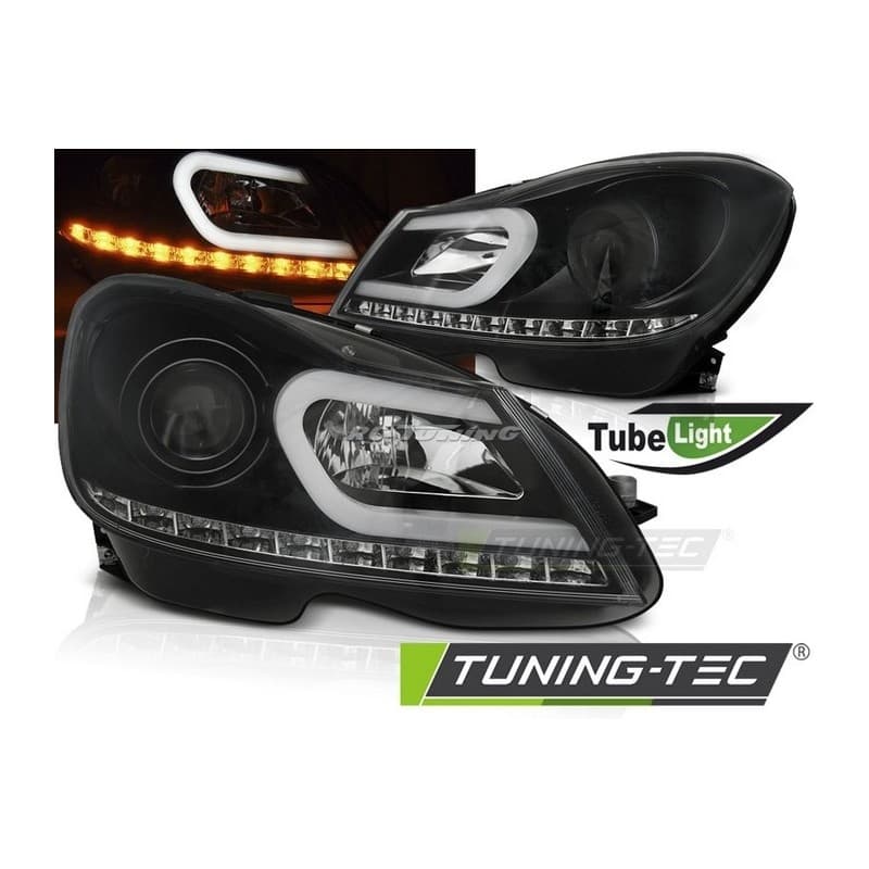 Phares avant tube light pour Mercedes W204 11-14