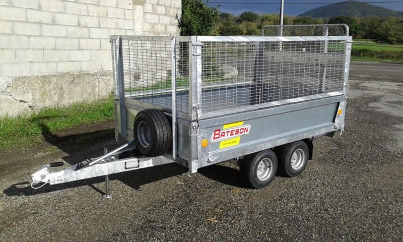 Reboque Bateson de 2 eixos Ptac 750 kg