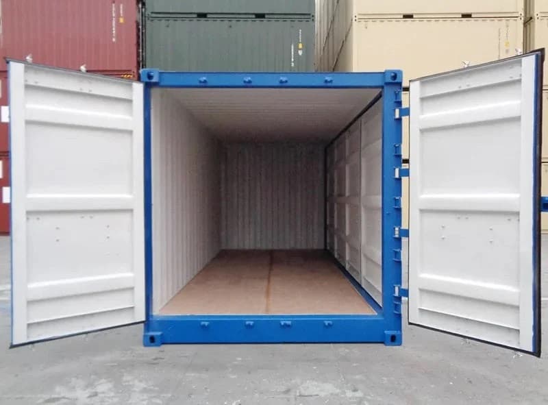 Contentor de 20 pés com abertura lateral