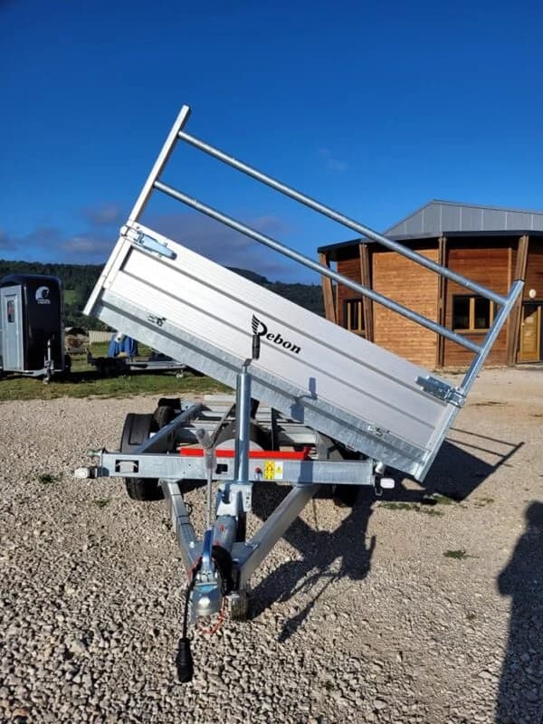 Reboque basculante hidráulico TRIBENNE PW2.3 Debon, 2 eixos
