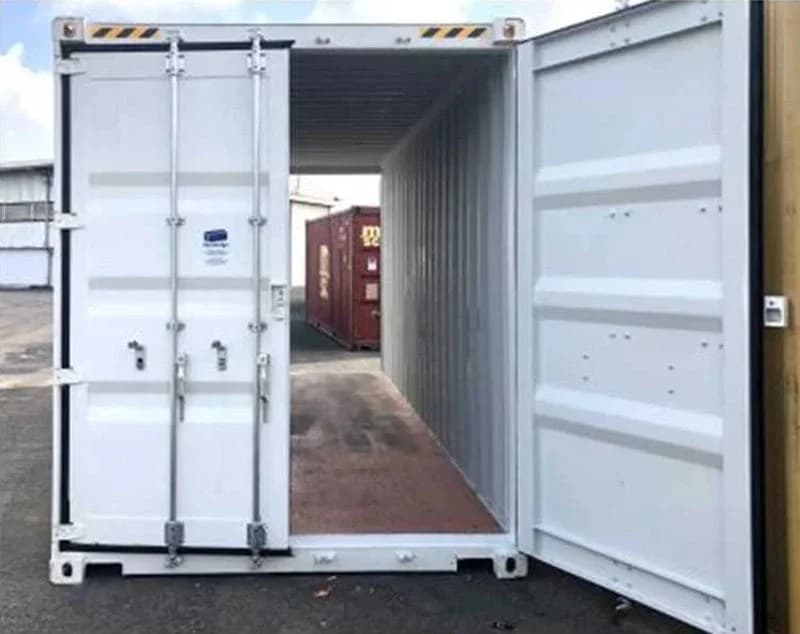 Contenedor de envío de doble puerta de 20 pies