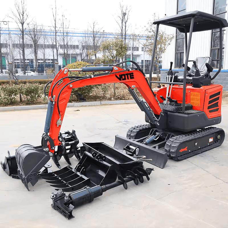 Miniescavadora de 1 Tonelada EURO 5 com Motor Kubota
