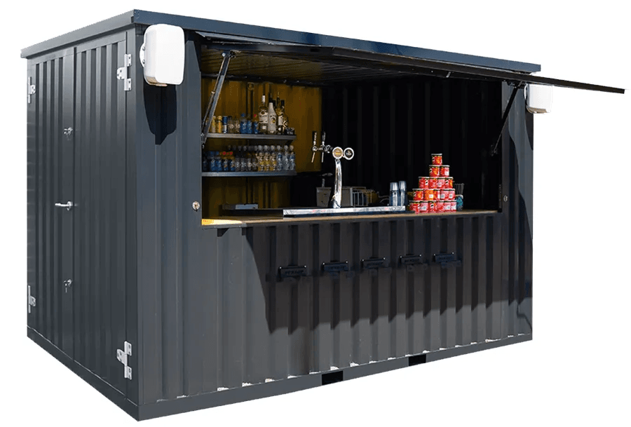 Contentor Bar & Esplanada 4,00 x 2,00 m Antracite RAL 7016
