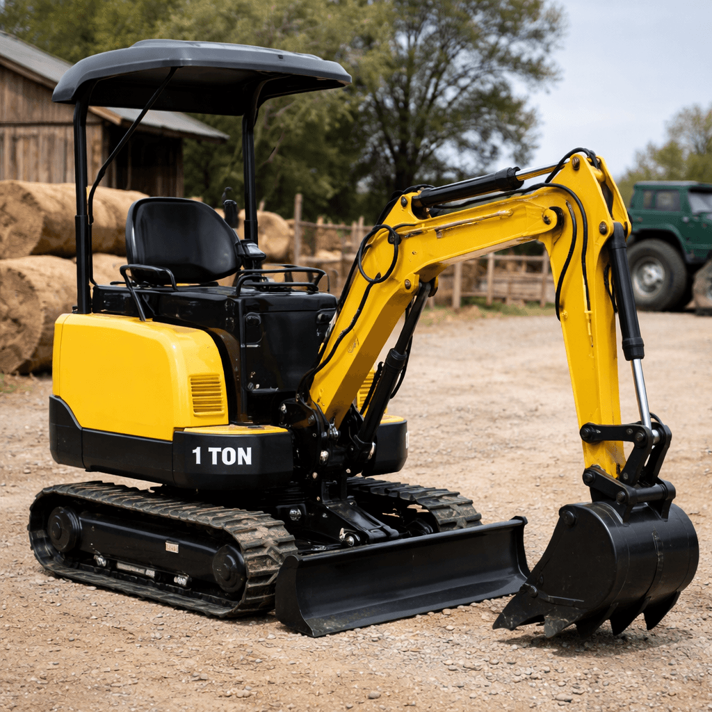 Miniescavadora de 1 Tonelada para Agricultura e Construção