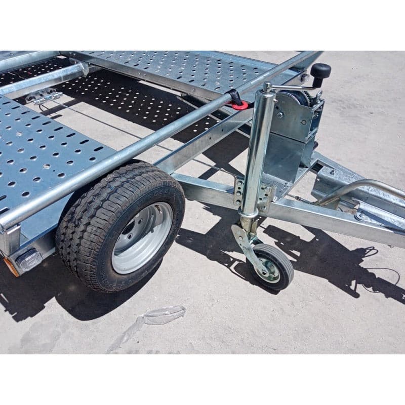 Reboque Porta-Carros Galvanizado com Rampas Embutidas 4,00 x 2,00 m (MMA 2000-2600 kg)