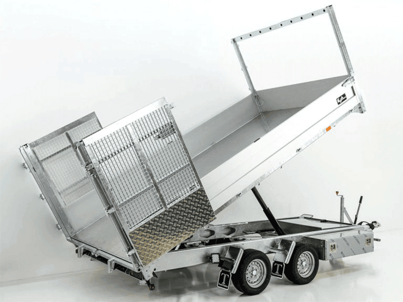 Twintrailer Multi-Heckkipper TT27-30 2,7t|183x309x40/120cm|Tandem-Neu