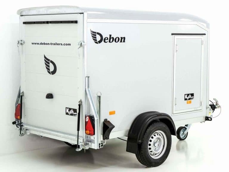 Debon Kofferanhänger DK R255 125x255cm H:156cm|grau 4 Stück weiß-Neu