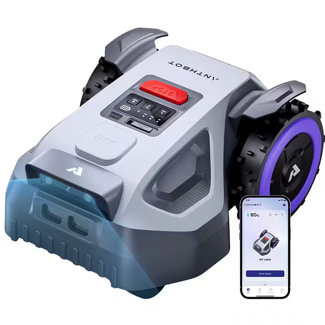 ANTHBOT Mähroboter M5 Vorteils-Set – RTK, KI-Kamera, kabellos, bis 500 m²