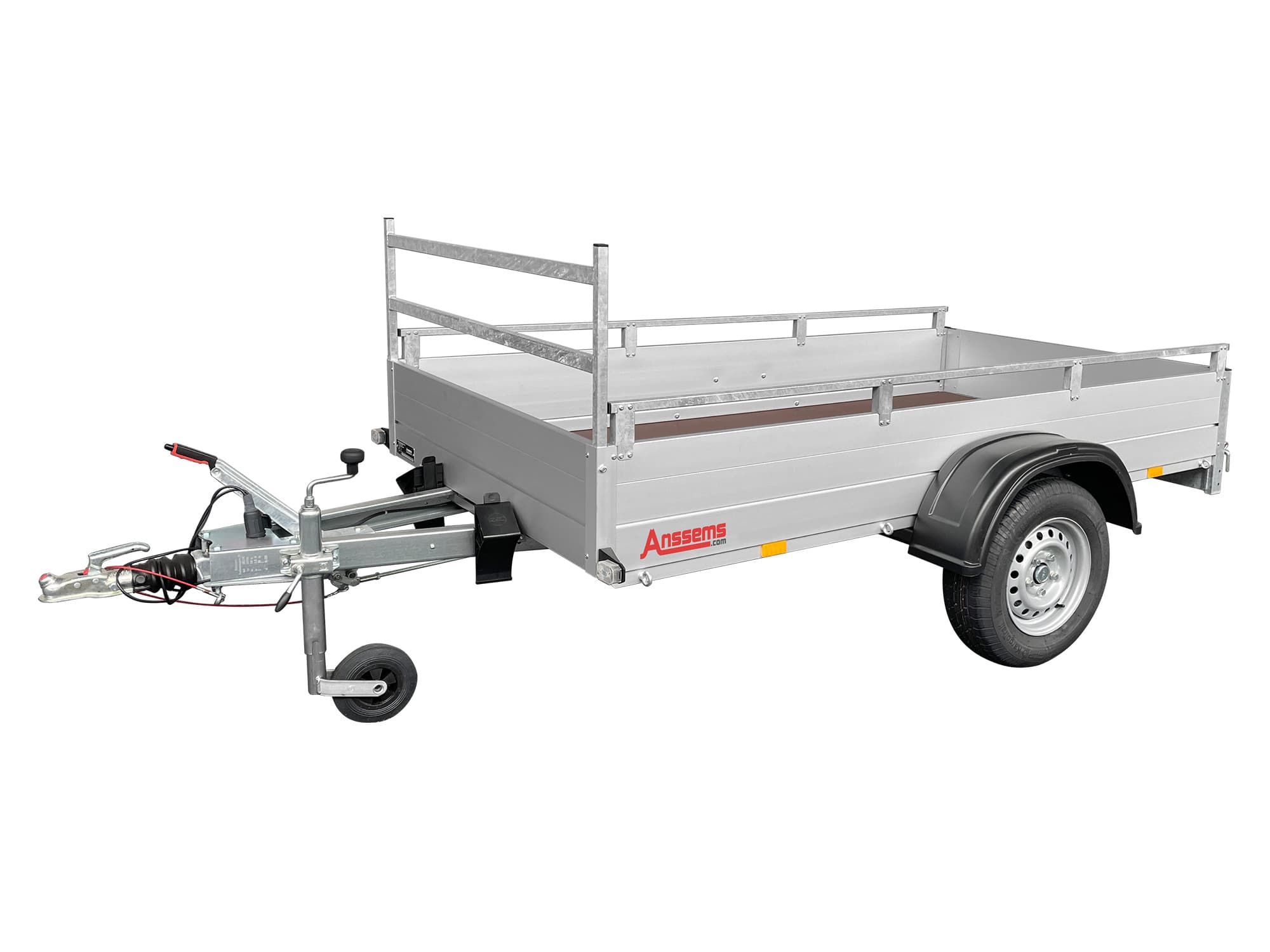 Anssems Kastenanhänger GTB 1200.251x126 R – 251x126 cm, 1200 kg, Reling