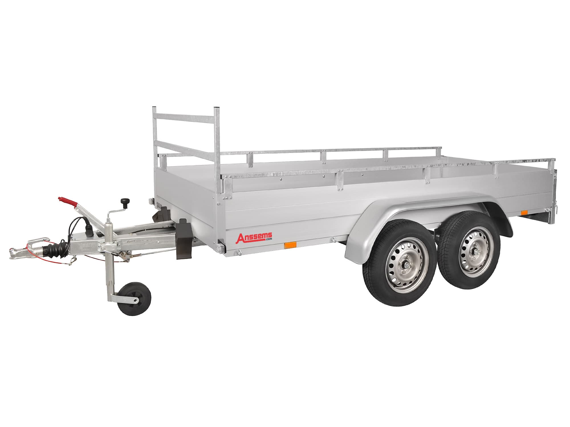 Anssems Kastenanhänger GTT 1500.251x126 R – 251x126 cm, 1500 kg, Reling