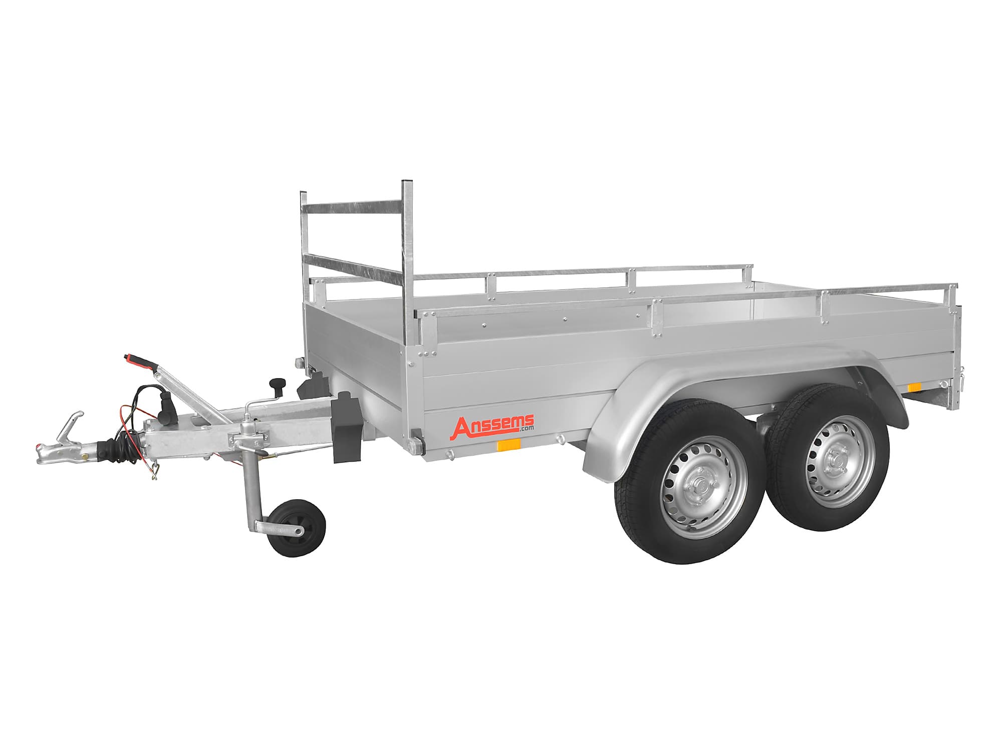 Anssems Kastenanhänger GTT 2000.251x126 R – 251x126 cm, 2000 kg, Reling