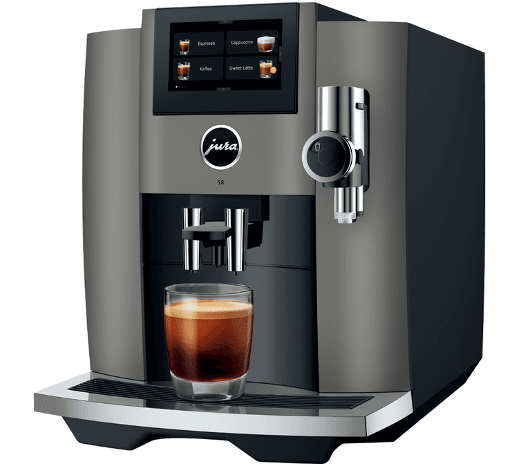 Kaffeevollautomat Jura S8 EB Dark Inox - Smart Connect inklusive