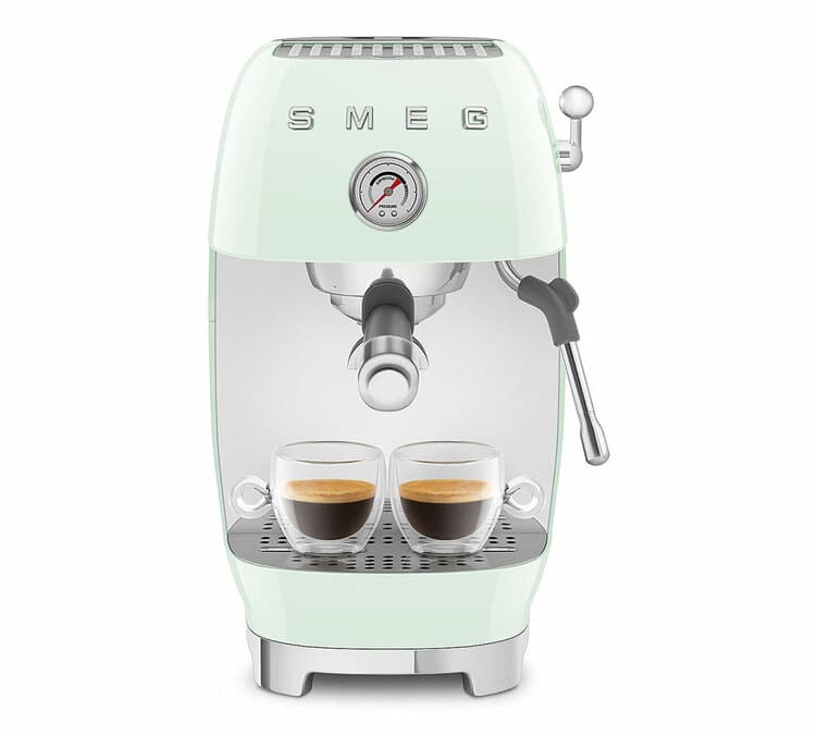 Smeg - Siebträgermaschine ECF03PGEU - mintgrün - mit Cold Brew-Funktion